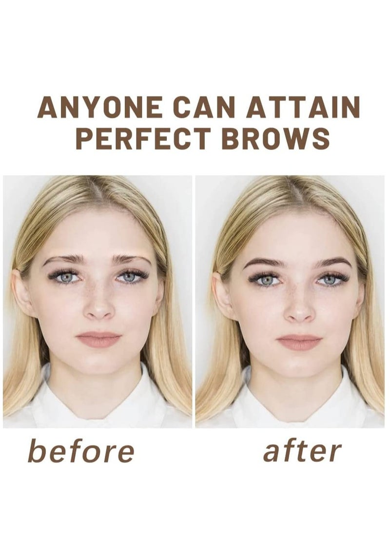 SYOSI - Eyebrow Makeup Palette Set 6 Eyebrow Powders10 Eyebrow Stencils Highlighter Cream Concealer Double-Ended Brow Brush Eyebrow Trimmer Eye Brow Wax Gifts - Image 1