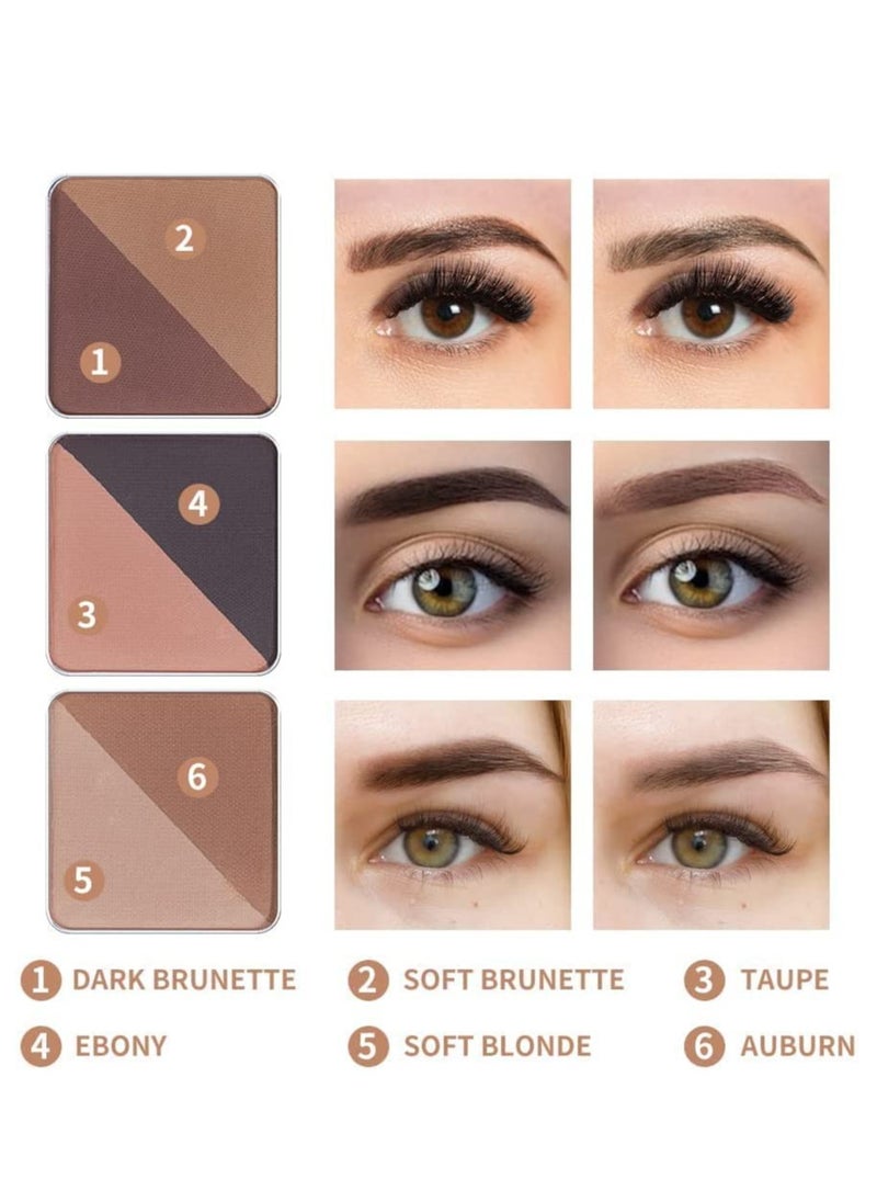 SYOSI - Eyebrow Makeup Palette Set 6 Eyebrow Powders10 Eyebrow Stencils Highlighter Cream Concealer Double-Ended Brow Brush Eyebrow Trimmer Eye Brow Wax Gifts - Image 1