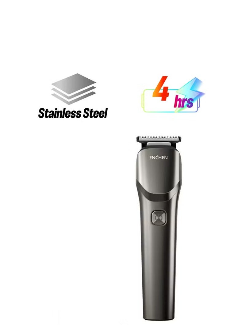 إنشن أداة قص الشعر، ماكينة قص شعر احترافية، ماكينة قص شعر كهربائية قابلة لإعادة الشحن على شكل حرف T، ماكينة قص شعر لاسلكية - Image 1