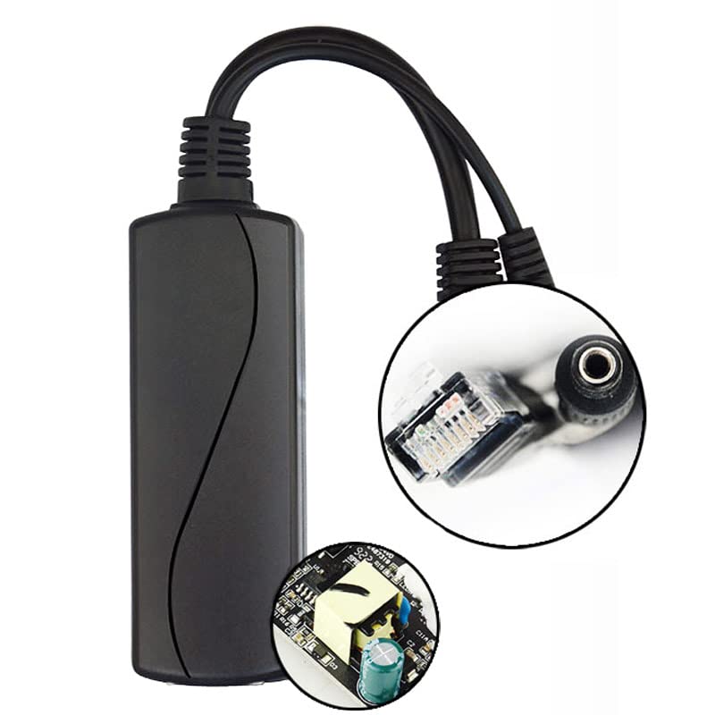 Paruht 5-Pack Power Over Ethernet Adapter PoE Splitter Active 48V to 12V Compatible with POE Devices Switches IP Camera IP Phone POE5 - Image 5