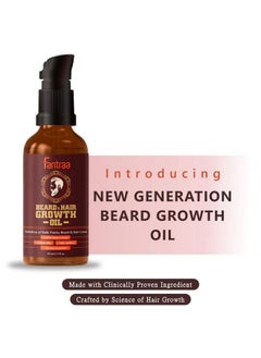 Fantraa Beard And Hair Growth Oil For Growing Faster And Good Looking Thicker Beard ; Patchy And Uneven Beard ; Natural Ingredients Only ; No Harmful Chemicals ; Non Sticky (50Ml)  - Image 4