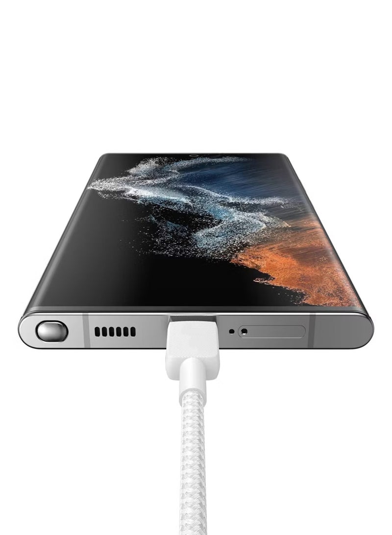 Tiko Cable 60W Charging Cable 1m USB C to USB C Charging Cable - White - Image 5