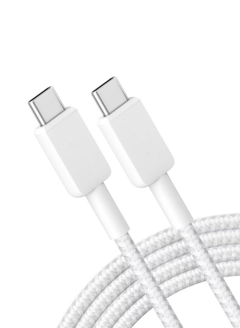 Tiko Cable 60W Charging Cable 1m USB C to USB C Charging Cable - White - Image 1