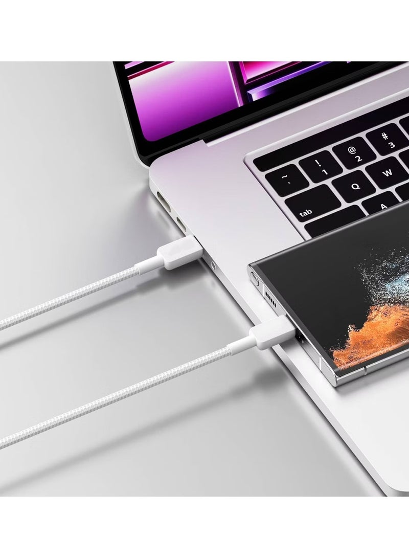 Tiko Cable 60W Charging Cable 1m USB C to USB C Charging Cable - White - Image 4