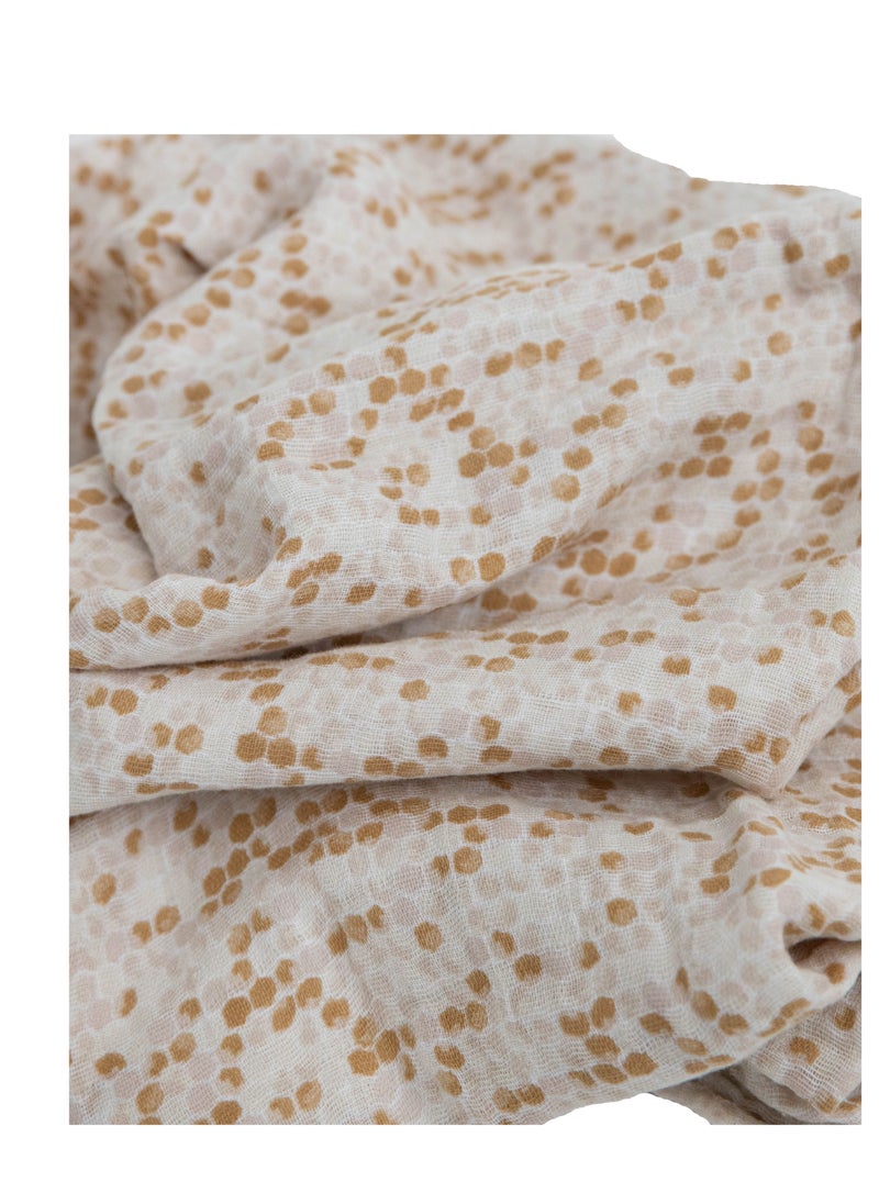 little unicorn - Cotton Muslin Swaddle Single Honeycomb - Image 1