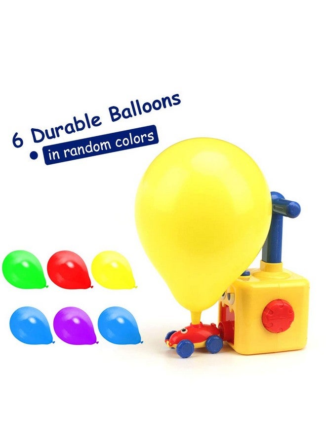 LiKee Balloon Powered Cars Balloon Racers with Manual Balloon Pump for Kids Boys Girls 3+ and Classroom (Yellow Monster) - Image 5