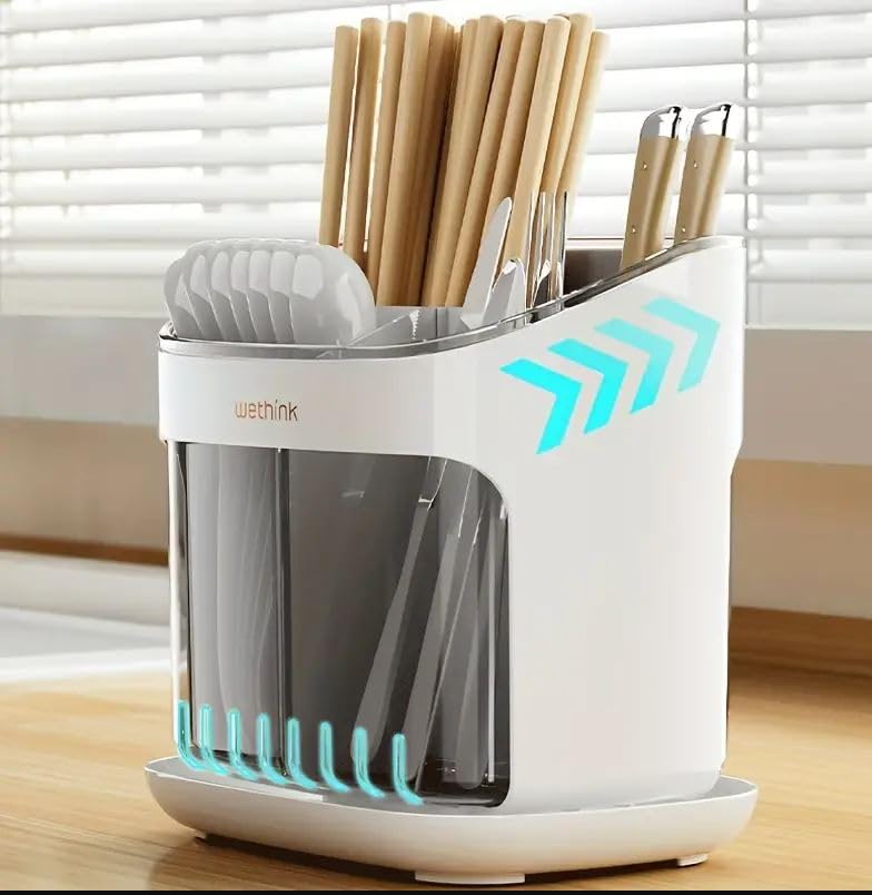 Crobat Chopsticks Drainer Chopsticks Drain Cage Kitchen Utensil Drainer Rack For Countertop Flatware Storage Rack Kitchen Organizer Chopstick - Image 5