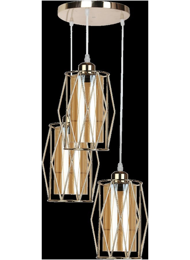Hummer Modern triple gold hanger E27*3L 