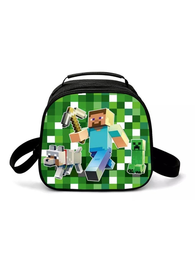 general Minecraft Lunch Bag Cartoon Cute Portable Meal Bag Children's Insulation Bag Ice Pack - Image 1