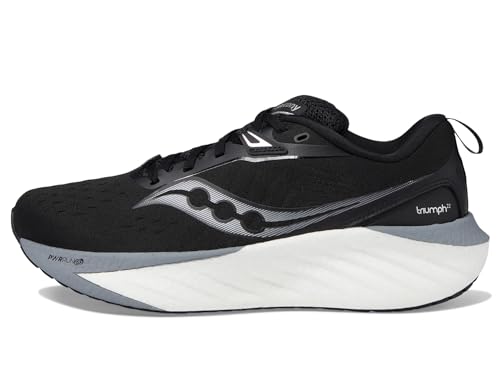 Saucony Triumph 22 Women's Running Shoe Black/White - Image 5