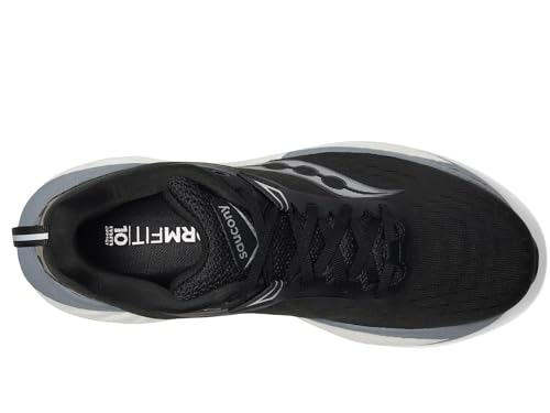 Saucony Triumph 22 Women's Running Shoe Black/White - Image 3
