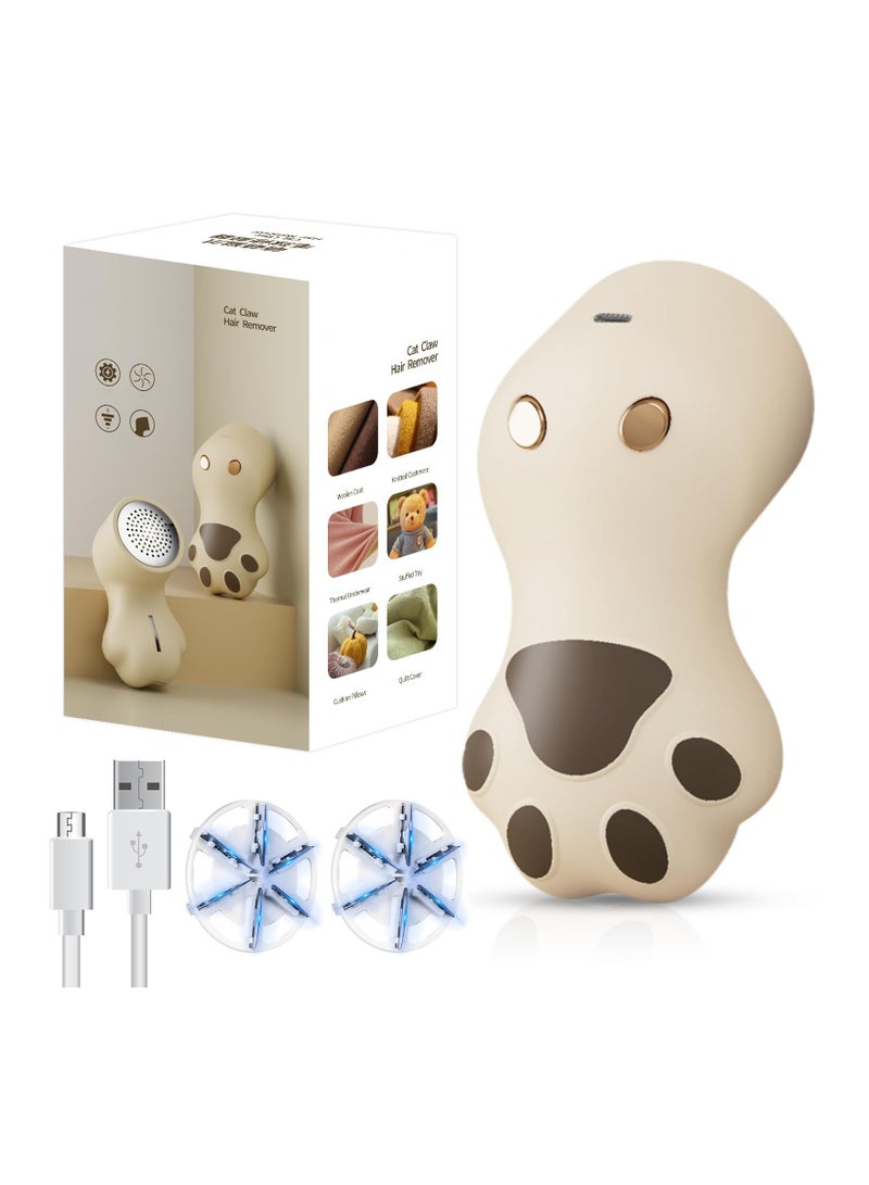 SOLARAE Fabric Shaver for Clothing, Electric Lint Remover with 6-Leaf Blades, 3 Modes Rechargeable Sweater Shaver to Remove Pilling for Clothing, Couch, Furniture, Fuzz, Lint Ball, Bobbles - Image 1