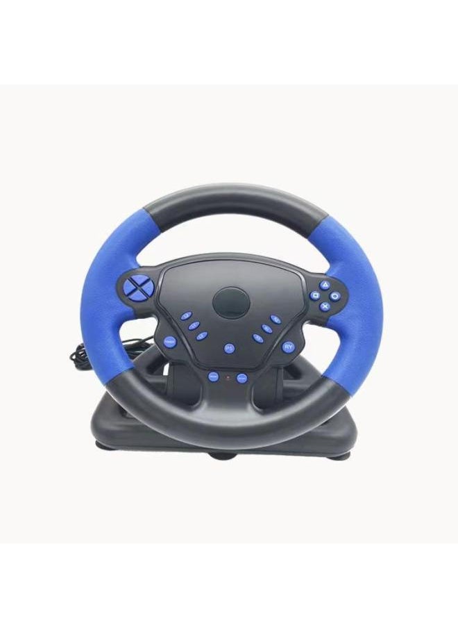 Explosions Game Steering Wheel Multi-function 4 In 1 Vibration PS3PS4 Android System Computer Universal-Product Color:Black + Red 4-in-1 Multifunctional Steering Wheel