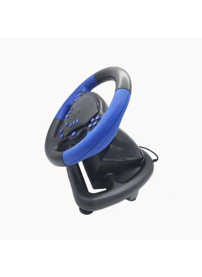 Explosions Game Steering Wheel Multi-function 4 In 1 Vibration PS3PS4 Android System Computer Universal-Product Color:Black + Red 4-in-1 Multifunctional Steering Wheel