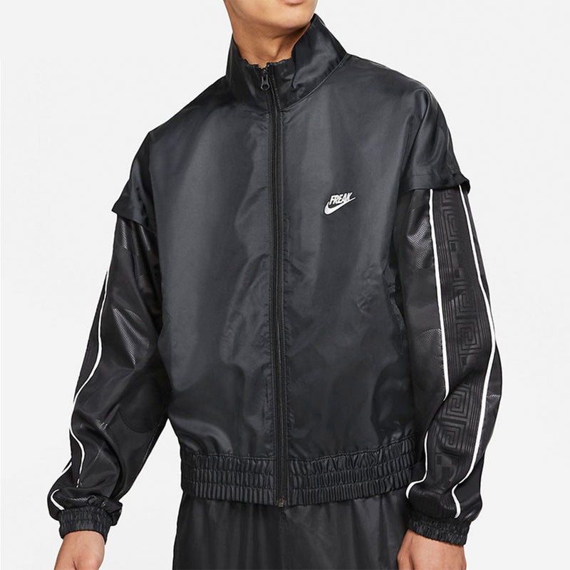 Nike Men's Nike Lwt Track Jacket Athleisure Casual Sports Woven Stand Collar Black - Image 3