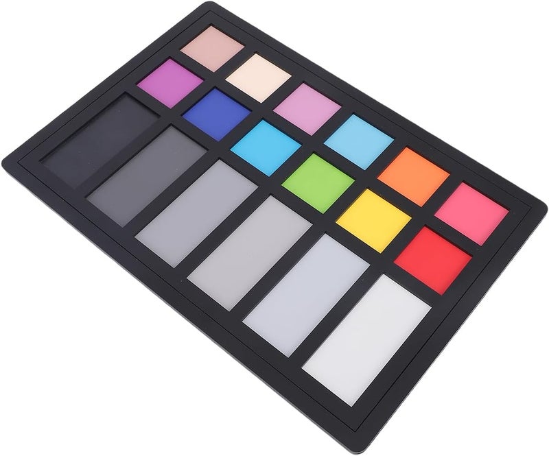 Color Calibration Card for Digital Photography, 18 Color Correction Charts with 12 & 6 Grayscale Panels, 8.7x5.9in Acrylic Card - Accurate Color Alignment, Streamlined - Image 5