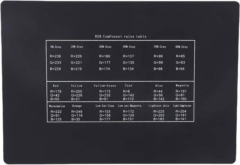Color Calibration Card for Digital Photography, 18 Color Correction Charts with 12 & 6 Grayscale Panels, 8.7x5.9in Acrylic Card - Accurate Color Alignment, Streamlined - Image 3
