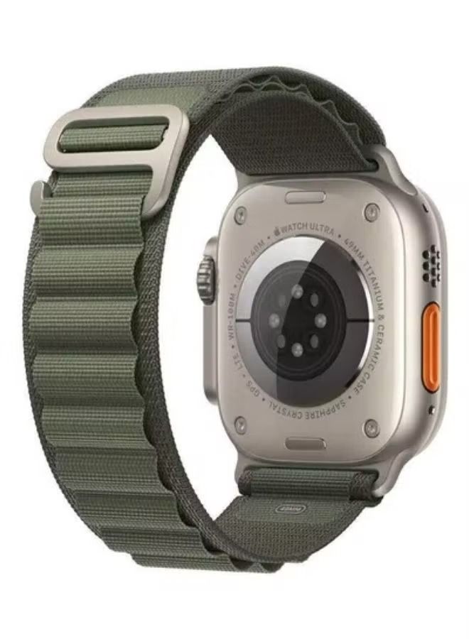 إيف حلقة جبال الألب متوافقة مع سوار ساعة أبل 38 مم 40 مم 41 مم بديل للنساء والرجال ، حزام رياضي مضفر من البوليستر المنسوج على شكل حرف G من أجل iwatch Ultra Series SE 8/7/6/5/4/3/2/56 - Image 1