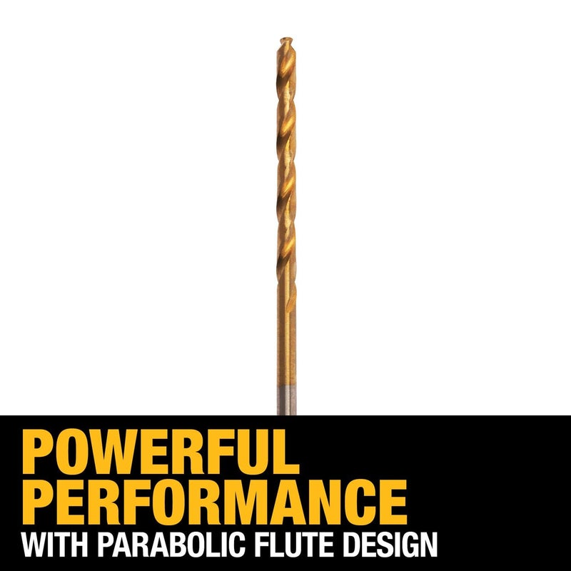 DEWALT DW1307 7/64-Inch Titanium Nitride Split Point Twist Drill Bit - Image 4