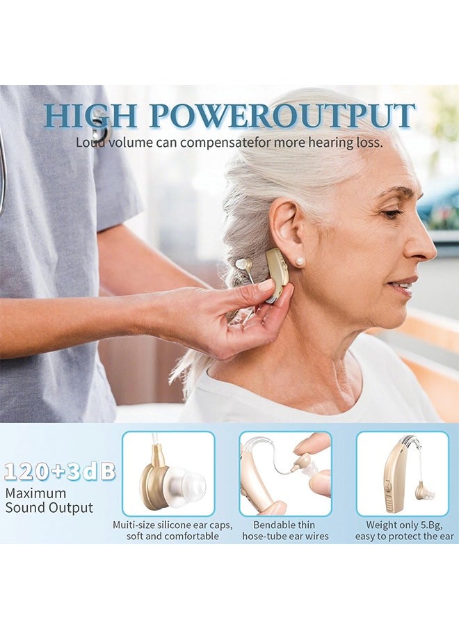 Generic - Hearing Aids, Hearing Aids for Seniors with Noise Cancelling and Volume Control, Rechargeable Hearing Aids for Hearing Loss with Charging Case - Image 1