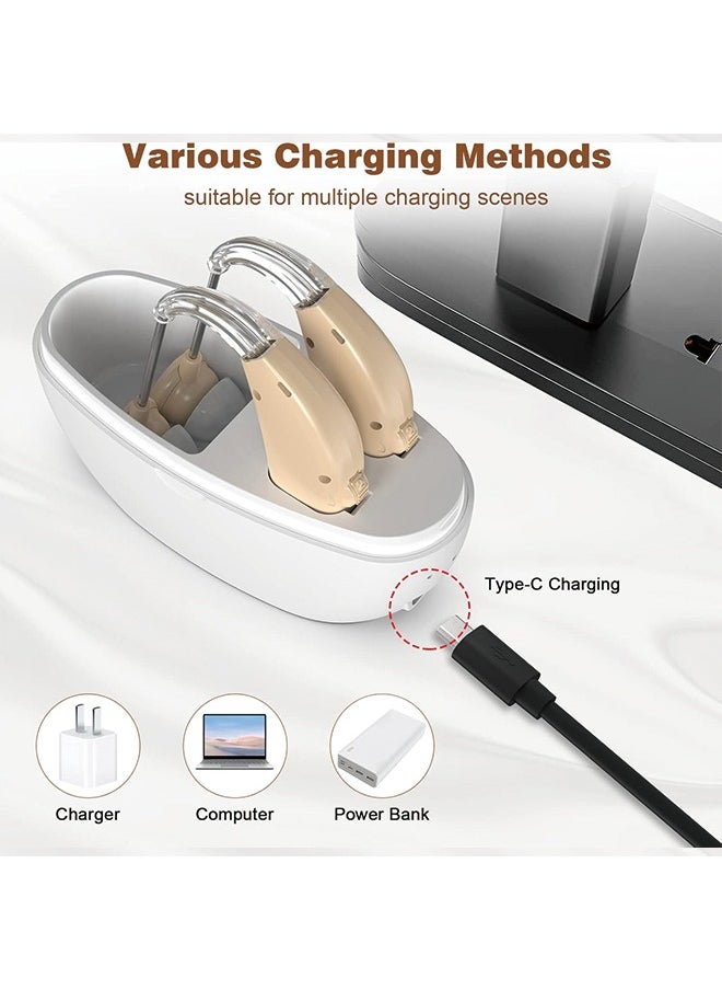 Generic - Hearing Aids, Hearing Aids for Seniors with Noise Cancelling and Volume Control, Rechargeable Hearing Aids for Hearing Loss with Charging Case - Image 1