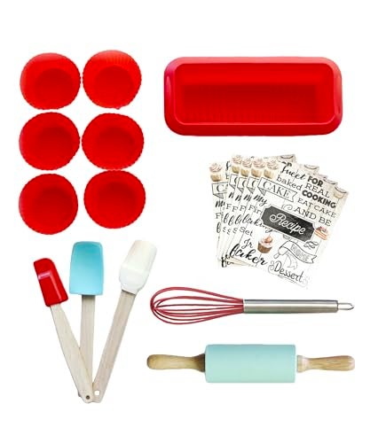 Handstand Kitchen 17-Piece Junior Baking Set with Recipes for Kids - Image 2