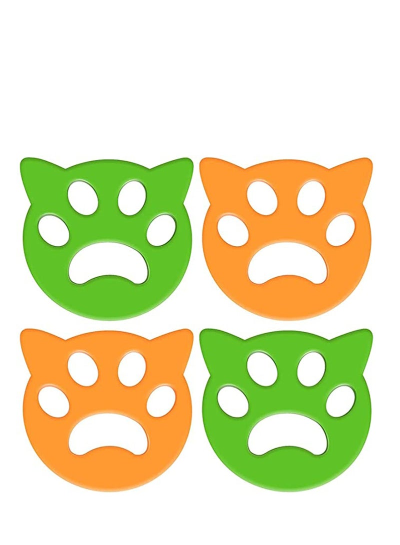 SYOSI Pet Hair Remover, 4PACK Pet Cats and Dogs Hair Catcher, Pet Fur and Lint Remover, for Animal Hair/Clothes/Bedding, Help Remove Clothes, Blankets and Any Other Hair, Pet Hair and Other Debris  - Image 2