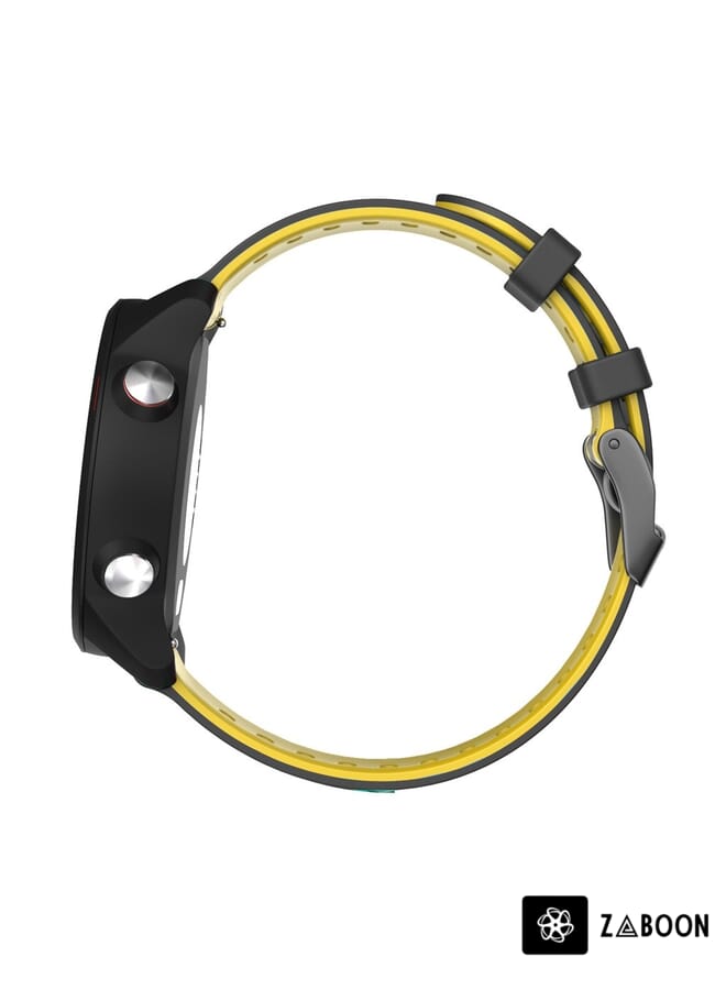 Zaboon Watch Band For Huawei Watch GT 2e 22mm Mixed-Color Silicone (Black+Blue) - Image 5