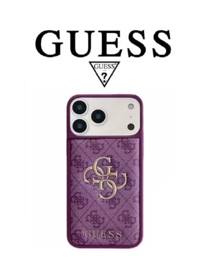 GUESS IPhone 17 Pro cover, with a logo and a leather design approved by the global brand Guess
