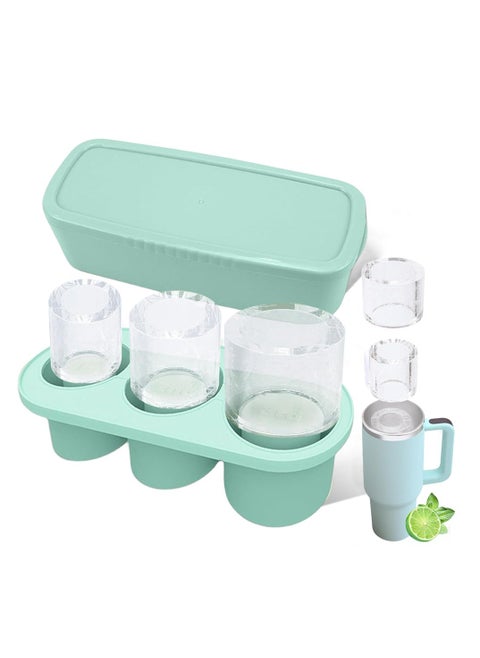 Ice Cube Tray Hollow Cylinder Ice Cube Molds Silicone Ice Tray 3 Cavities Ice Cube