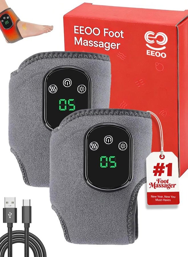 EEOO Foot Massager, Portable Foot Renew Triple Method Massager Customizable Massage, Wireless Feet Massagers for Neuropathy for Home/Office/Travel - Image 1