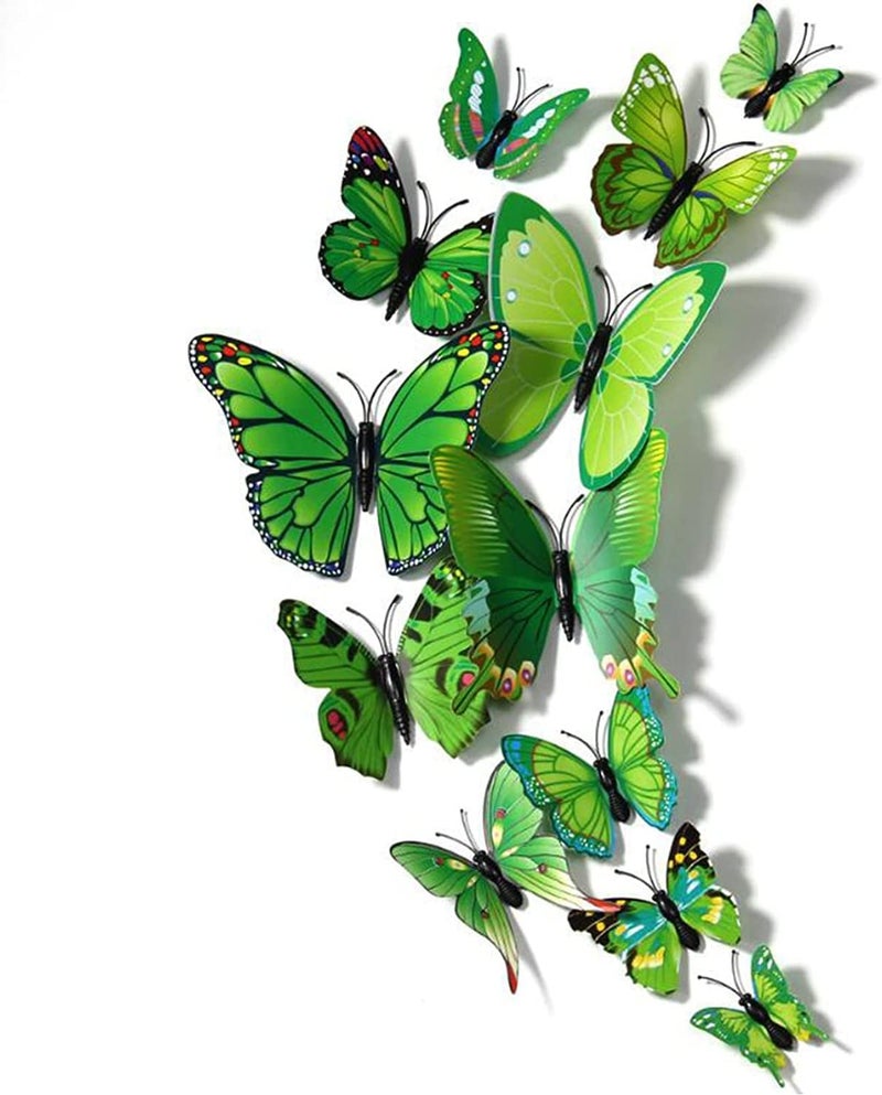 Rangoli Butterfly Wall Stick or Magnet for Home, Office, Kids Room Décor Self Adhesive Removable PVC. Design-14 - Image 5