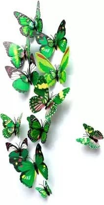 Rangoli Butterfly Wall Stick or Magnet for Home, Office, Kids Room Décor Self Adhesive Removable PVC. Design-14 - Image 1