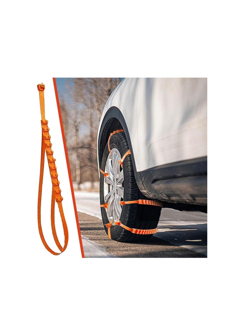 Generic - Snow Tire Chains for Car, 10 Pcs Portable Anti-skid Chains, Adjustable Durable Universal Tire Chains, Winter Emergency Accessories for Snow Ice Sand Mud Road (20) - Image 1
