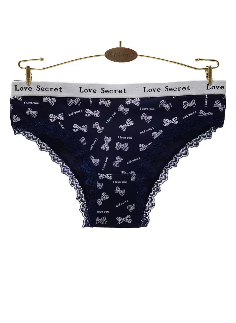 Zeemey - Zeemey 6-Piece Cotton Bikini Breathable Panties Low Waist Fashionable Ladies - Image 1