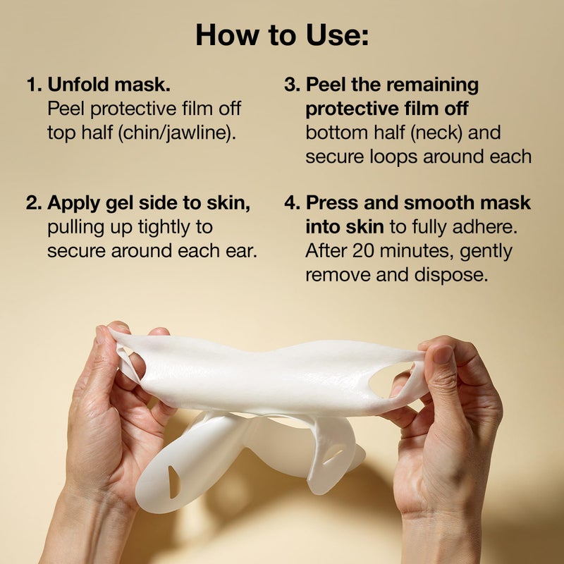 StriVectin TL Advancedâ„¢ Sculpting Neck & Jawline Mask, Smoothing, Anti-Aging, 1 Single-Use Hydrogel Mask - Image 3