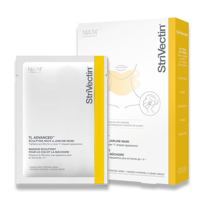 StriVectin TL Advancedâ„¢ Sculpting Neck & Jawline Mask, Smoothing, Anti-Aging, 1 Single-Use Hydrogel Mask - Image 1