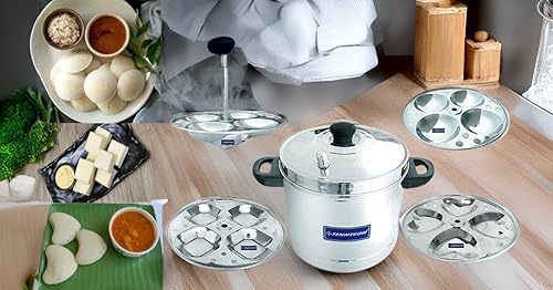 TENNYSON Square IDLI Maker SRH4 Silver - Image 2