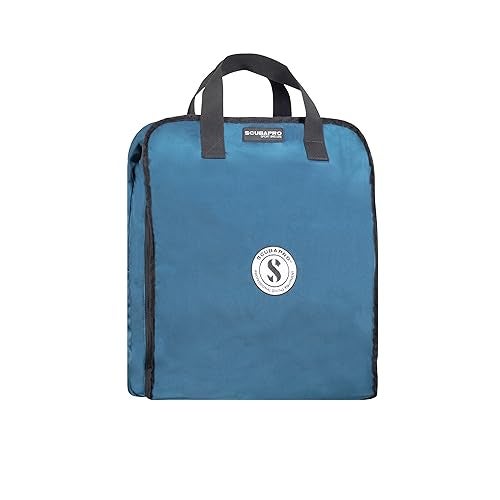 SCUBAPRO Sport 125 Roller Dive Bag with Backpack Straps, Top and Bottom Carry Handles and Double Duffel Straps for Scuba Diving Gear, Denim Blue Color Fabric - Image 3