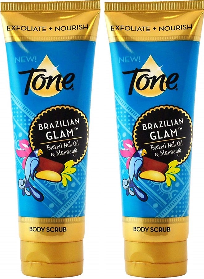 Tone Body Scrub - Brazilian Glam - Net Wt. 4.5 FL OZ (133 mL) Per Tube - Pack of 2 Tubes - Image 1