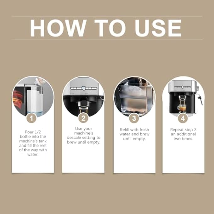 Jakehoe Coffee Machine Descaler 2 Pcs Coffee Machine Descaler 2Pc Universal Descaling Solution For Cleaning  Maintaining Makers And Espresso Machines For Effective Descaling - Image 5