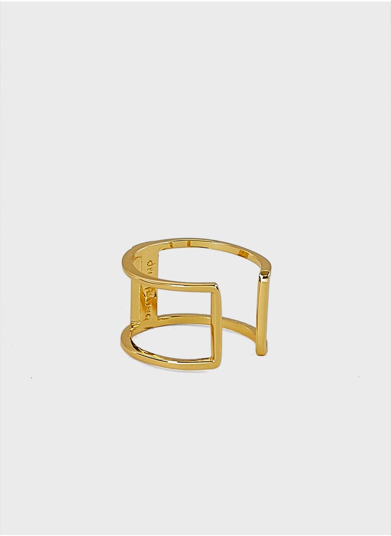 Bangle up - Enamel Adjustable Large Ring - Image 1