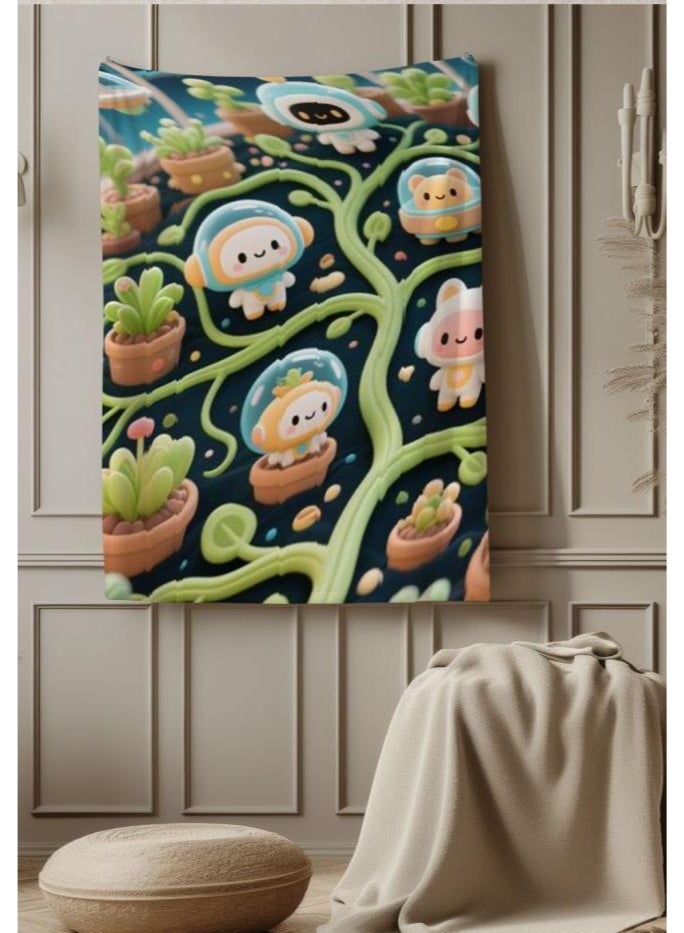 عام بطانية رقيقة من الفانيلا (حرارة ومريحة، ومناسبة للنوم واستخدام اللعبة والغبار والرمل) 150 سم * 200 سم - 1032 - Image 4