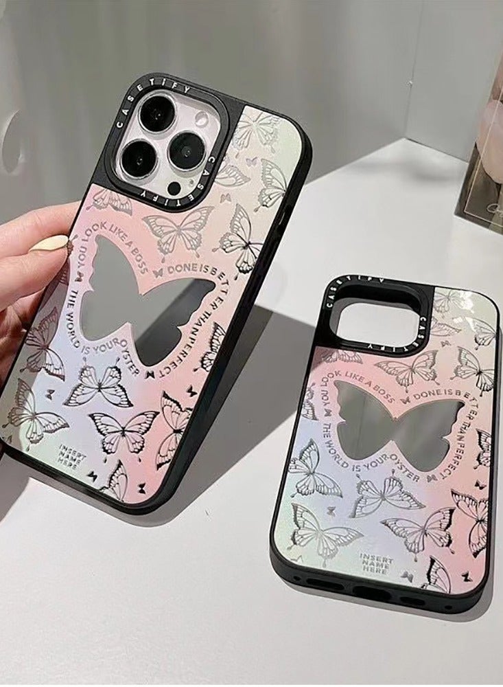 Case for iPhone 15 Pro 6.1 inch Compatible with Magsafe Butterfly Pattern Cover