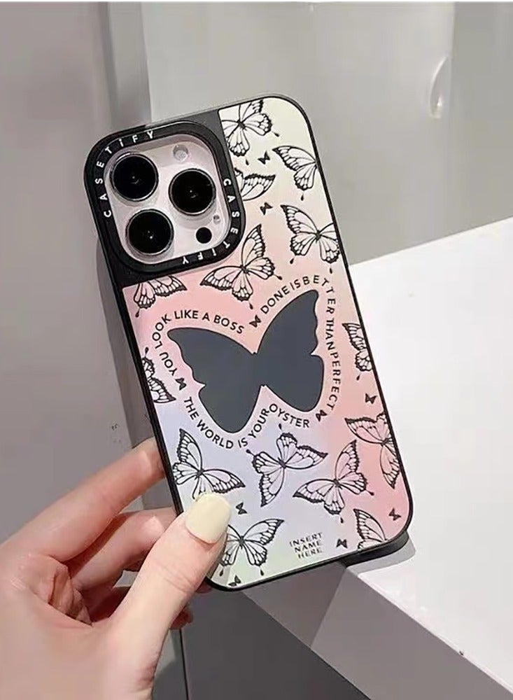 Case for iPhone 15 Pro 6.1 inch Compatible with Magsafe Butterfly Pattern Cover