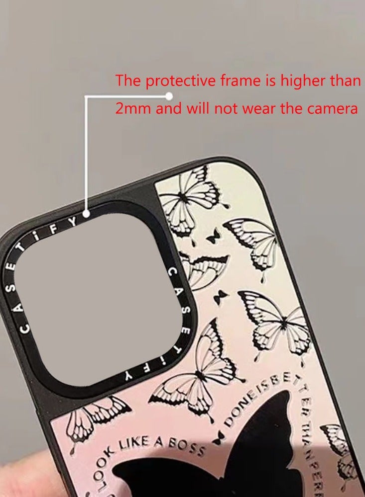 Case for iPhone 15 Pro 6.1 inch Compatible with Magsafe Butterfly Pattern Cover