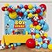Beaumode Boy Story Balloon Arch Blue Red Yellow Garland Kit for Its a Boy Story Baby Boy Shower Western Cowboy Space Adventure Theme Kids Birthday Party Decorations Blue Red Yellow - Image 2
