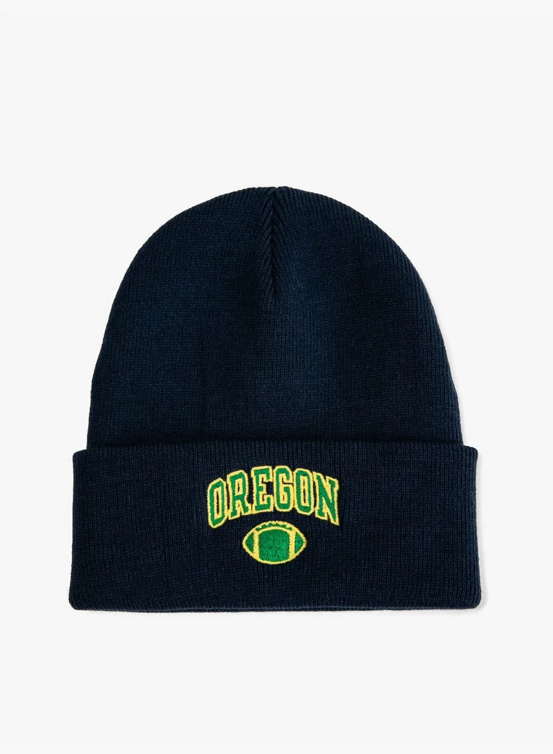 KOTON College Beanie Folded Detailed