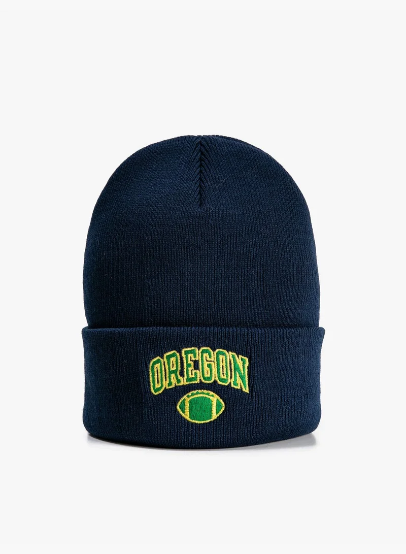KOTON College Beanie Folded Detailed