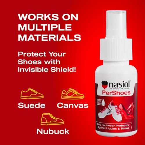 Nasiol PerShoes Nano Shoe Waterproofing Spray – Hydrophobic Coating & Footwear Protector Against Liquids, Rain & Stains – Safe for Suede, Canvas & Nubuck – PFAS-Free Formula - Image 5